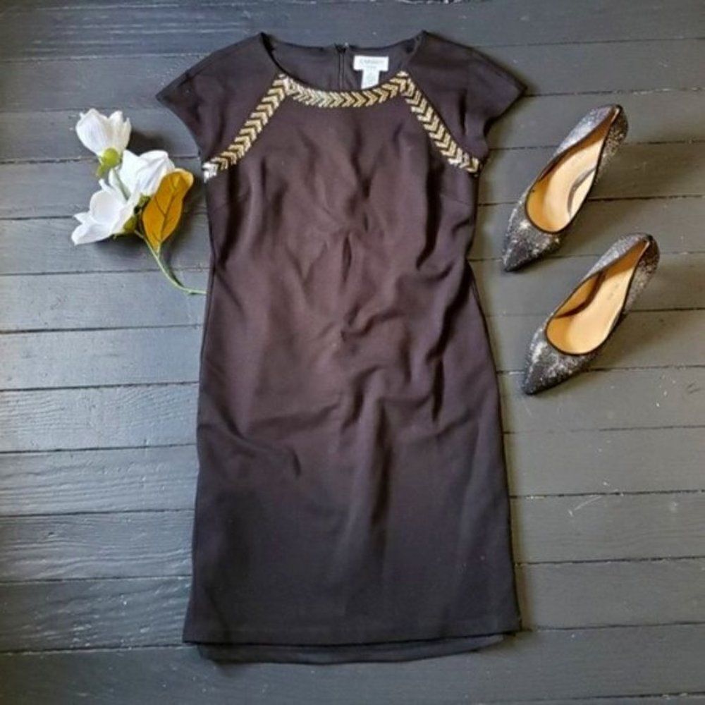 Carmen Marc Valvo Black Formal Dress